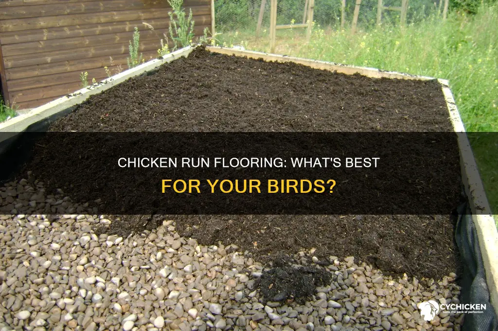 what should be on the ground of a chicken run
