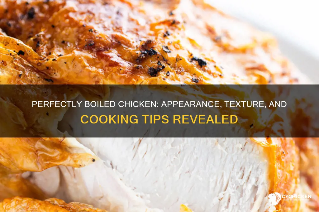 what should boiled chicken look like