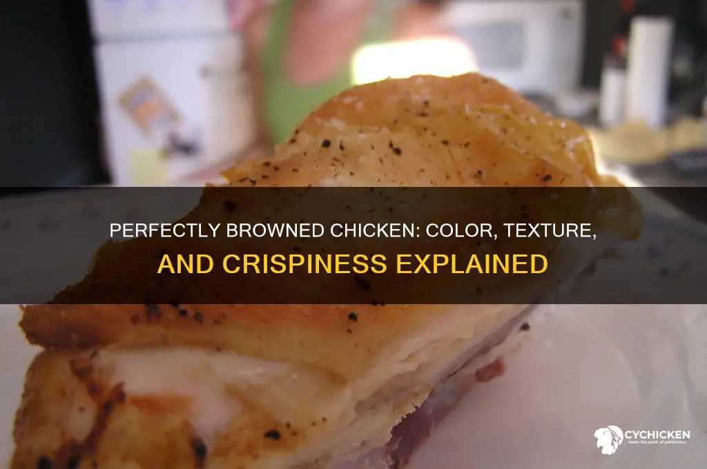 what should browned chicken look like