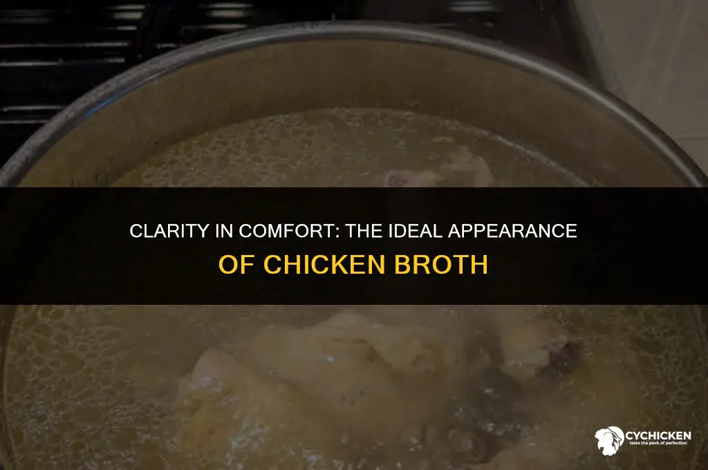 what should chicken broth look like