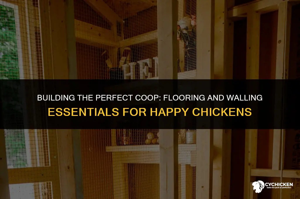 what should chicken coops have as floors and walls