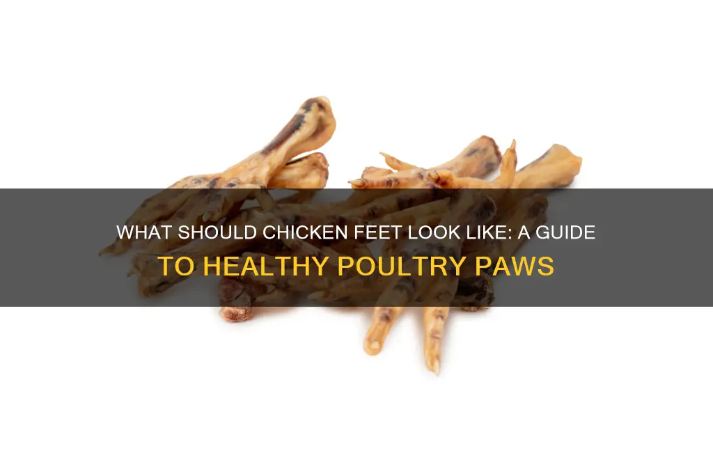 what should chicken feet look like
