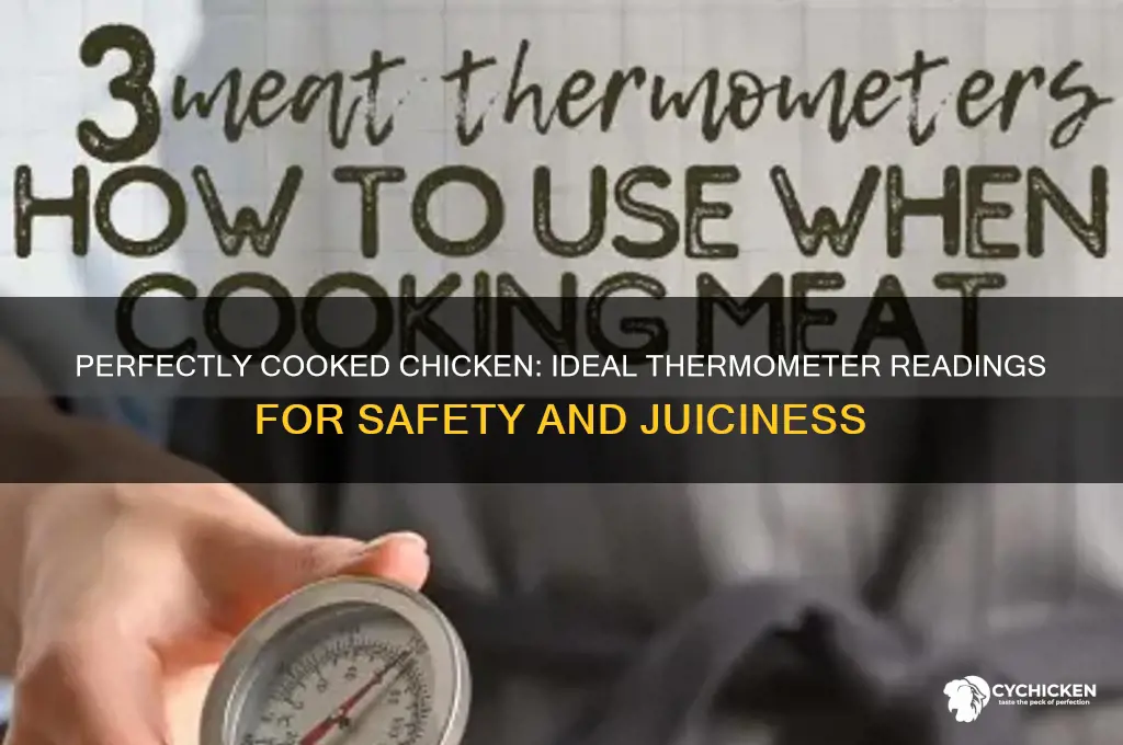 what should chicken register on a thermometer