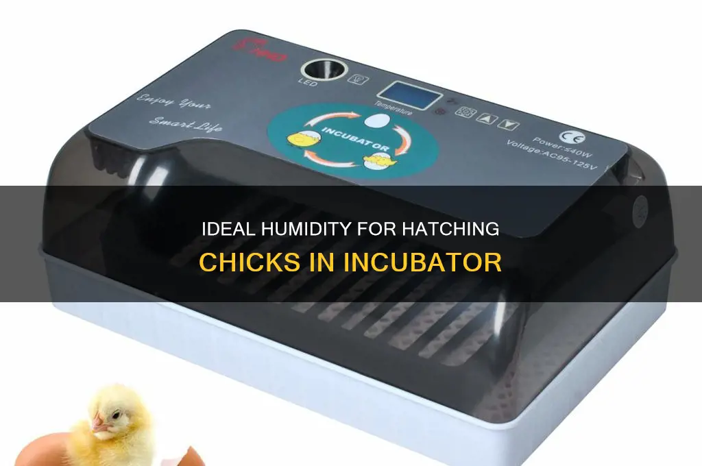 what should humidity in incubator be when chicks hatch
