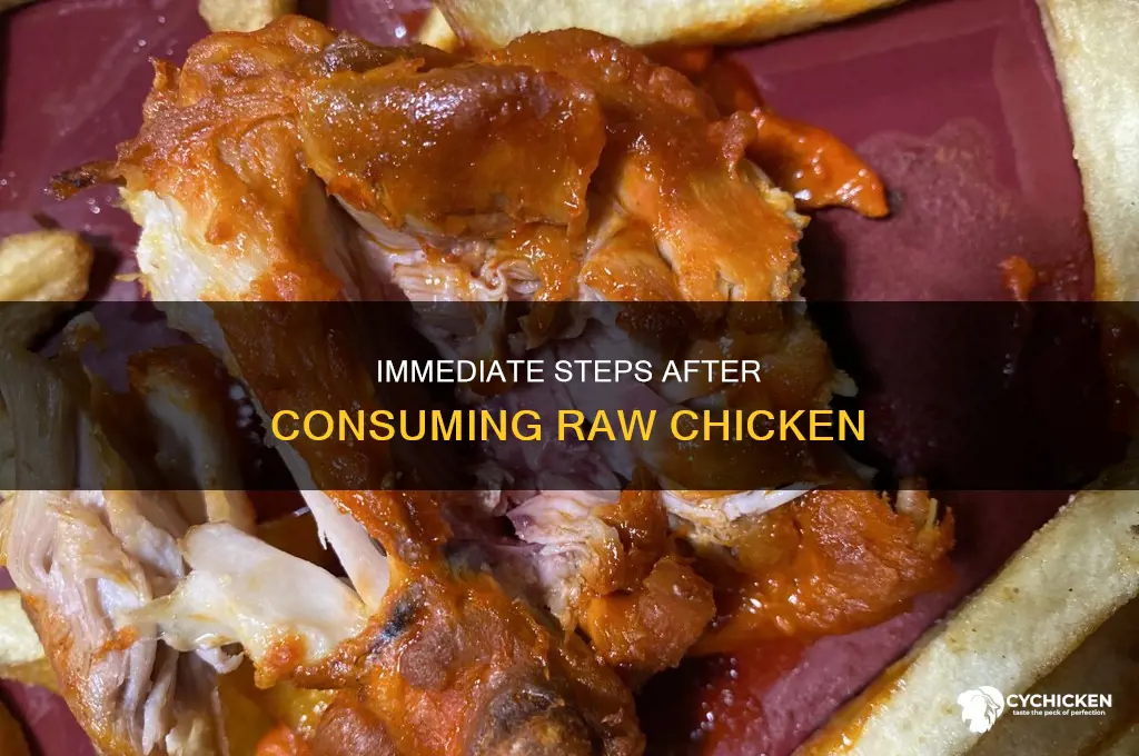 what should i do if i accidentally ate raw chicken