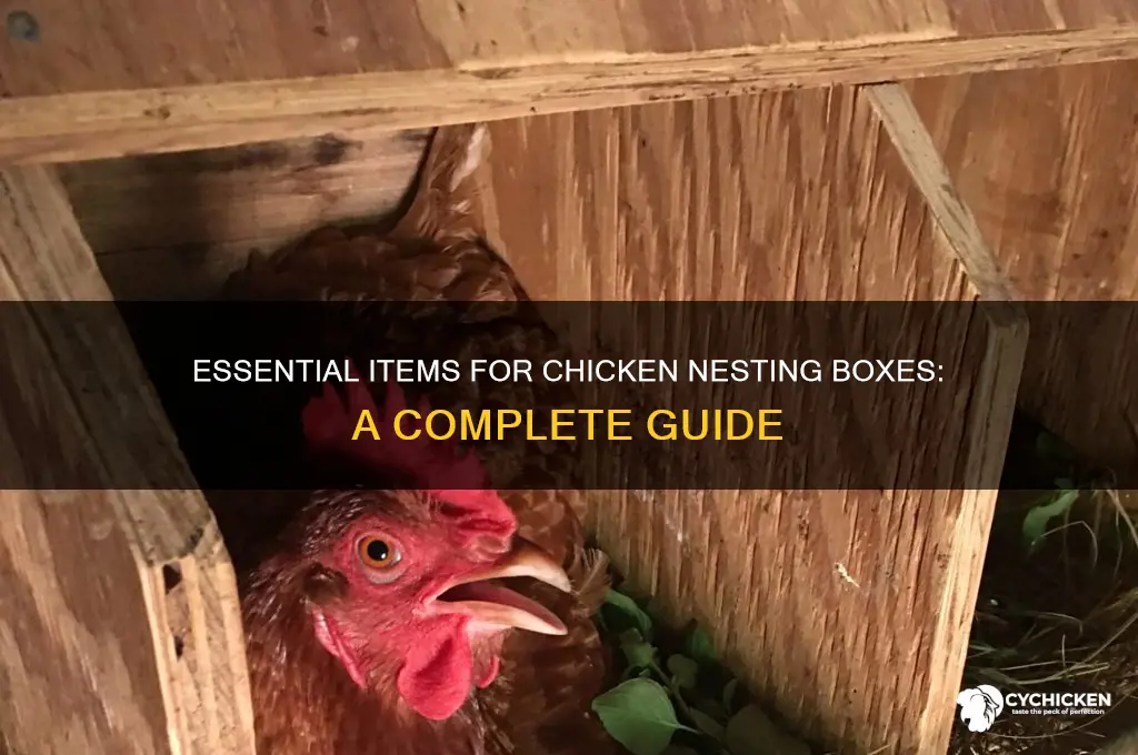 what should i put in chicken nesting boxes