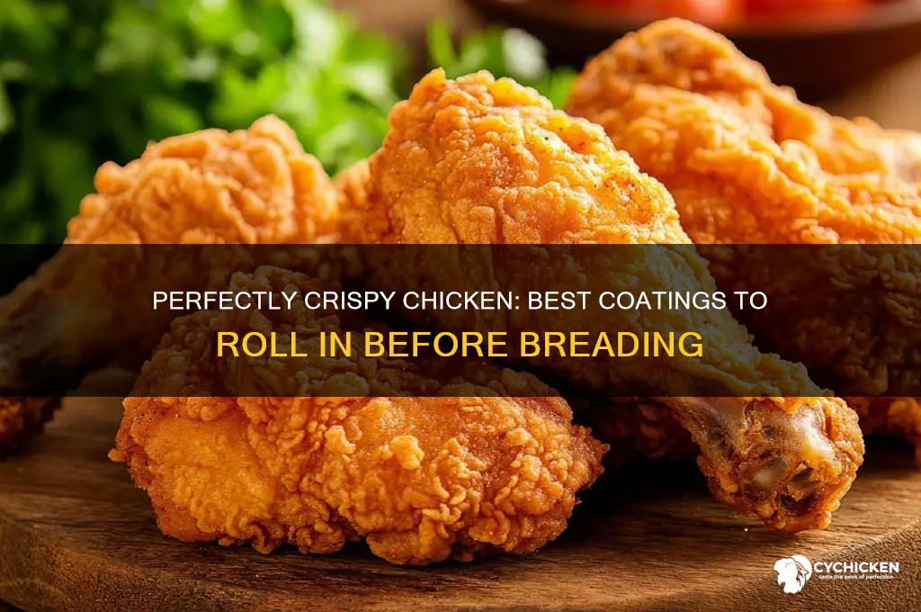 what should i roll chicken in before breading