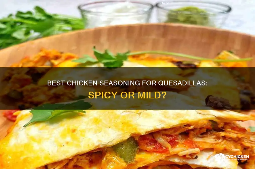 what should i season my chicken with for quesadillas