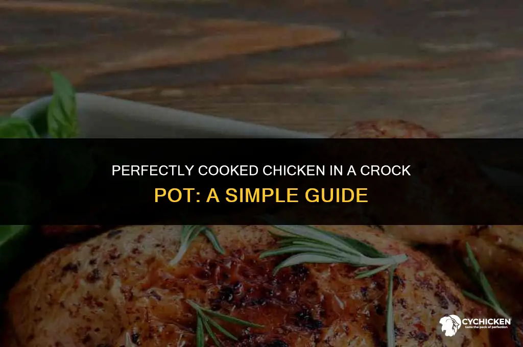 what should internal cooked chicken be in crock pot