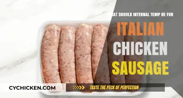 The Perfect Internal Temperature for Italian Chicken Sausage