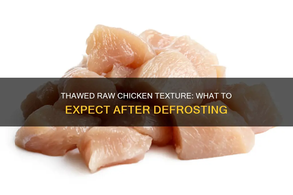 what should raw chicken feel like after thawing
