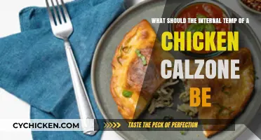 Chicken Calzone Perfection: Ideal Internal Temperature