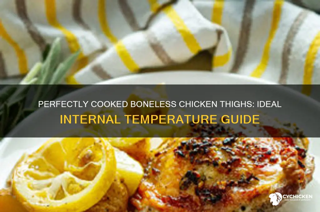 what should the internal temperature of boneless chicken thighs be