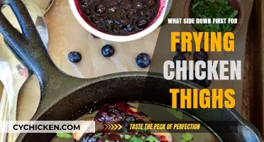 Perfectly Crispy Chicken Thighs: Skin-Side Down Frying Technique Explained