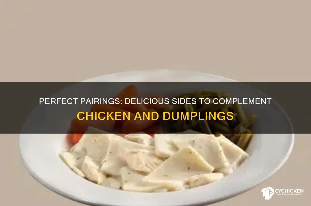 what side goes well with chicken and dumplings