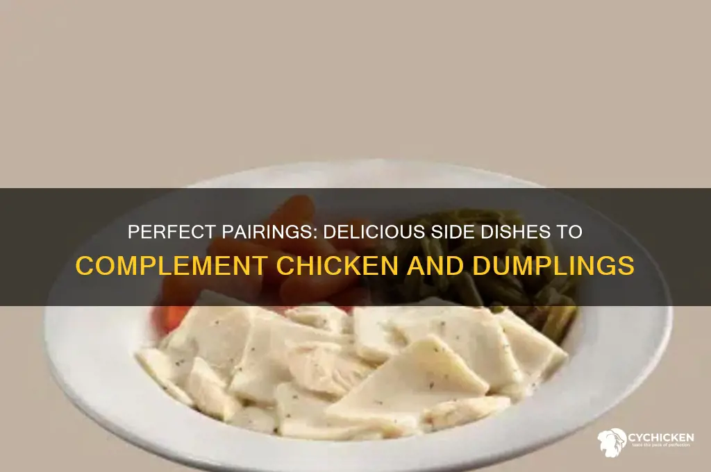 what side items go with chicken and dumplings