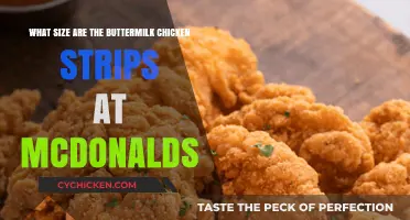 McDonald's Buttermilk Chicken Strips: How Big Are They?