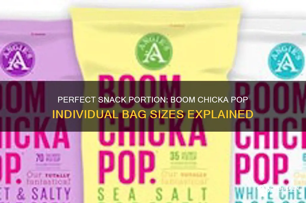 what size boom chicka pop individual bags