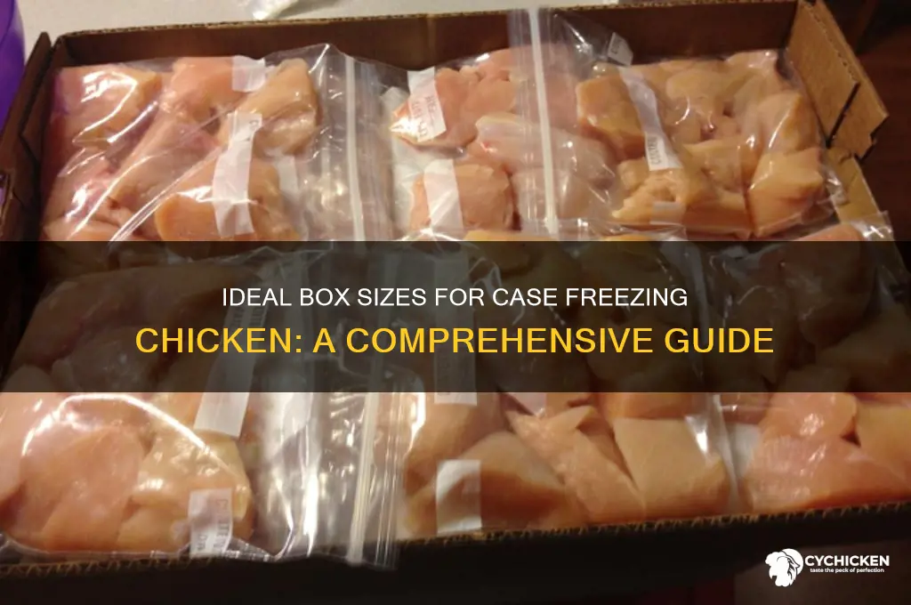 what size box is case freeze chicken boxes