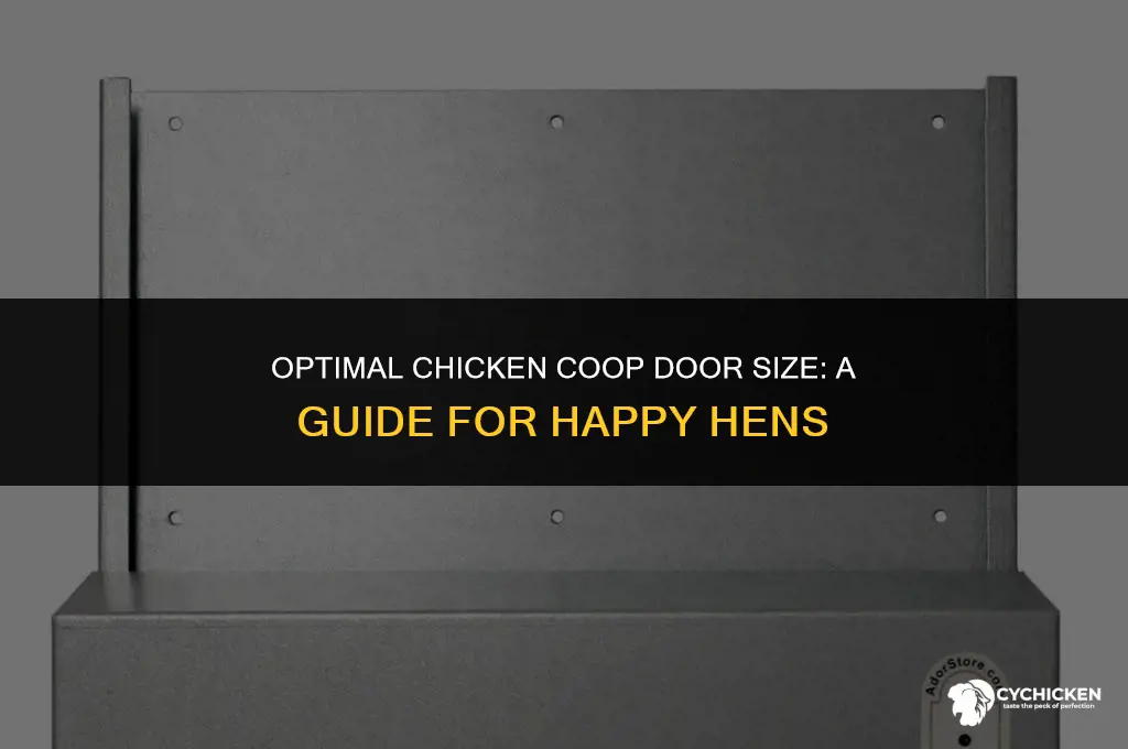 what size chicken coop door
