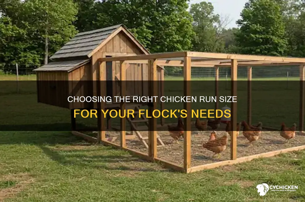 what size chicken run do i need