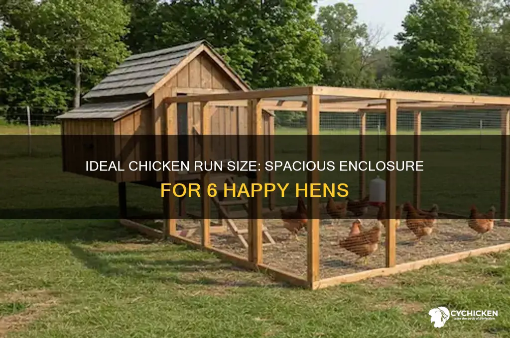what size chicken run for 6 chickens
