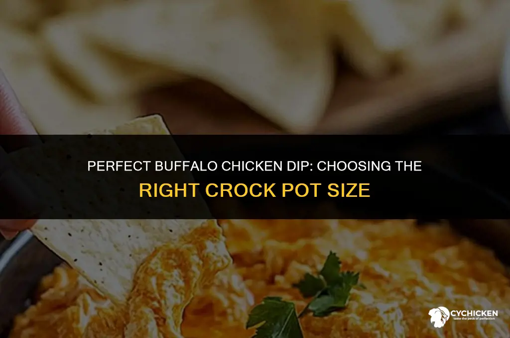what size crock pot for buffalo chicken dip