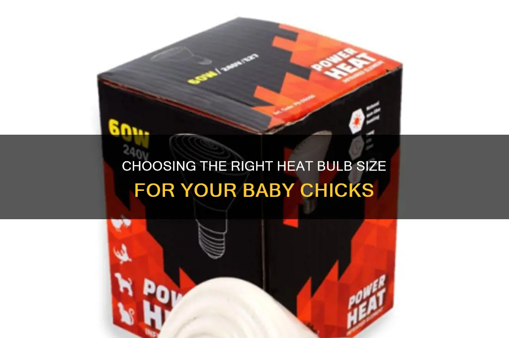 what size heat bulb lamp do chicks need