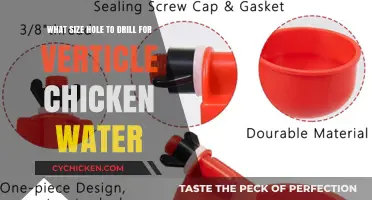 Drilling Holes for Chicken Water: What Size Do You Need?