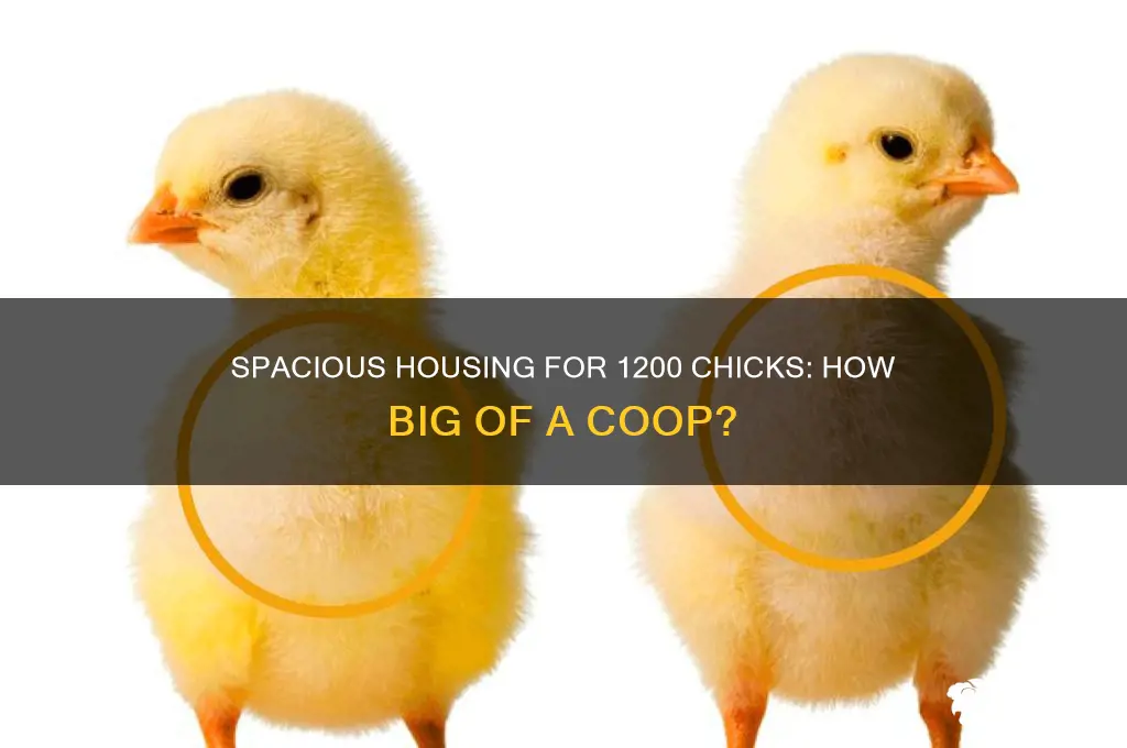 what size house do i need to house 1200 chicks