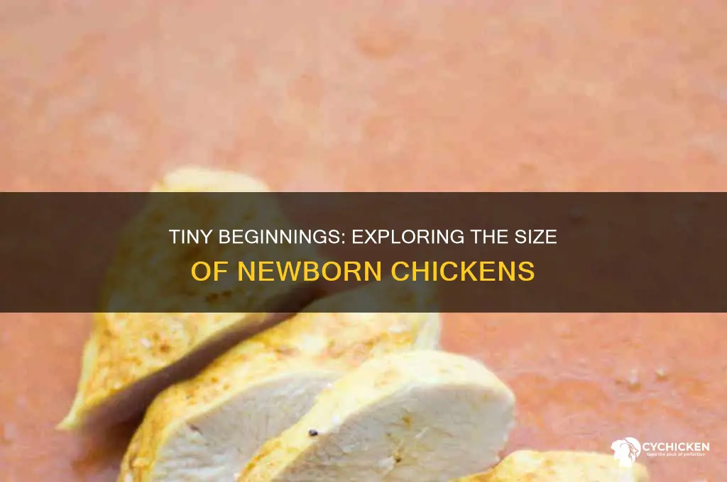 what size is a chicken at birth