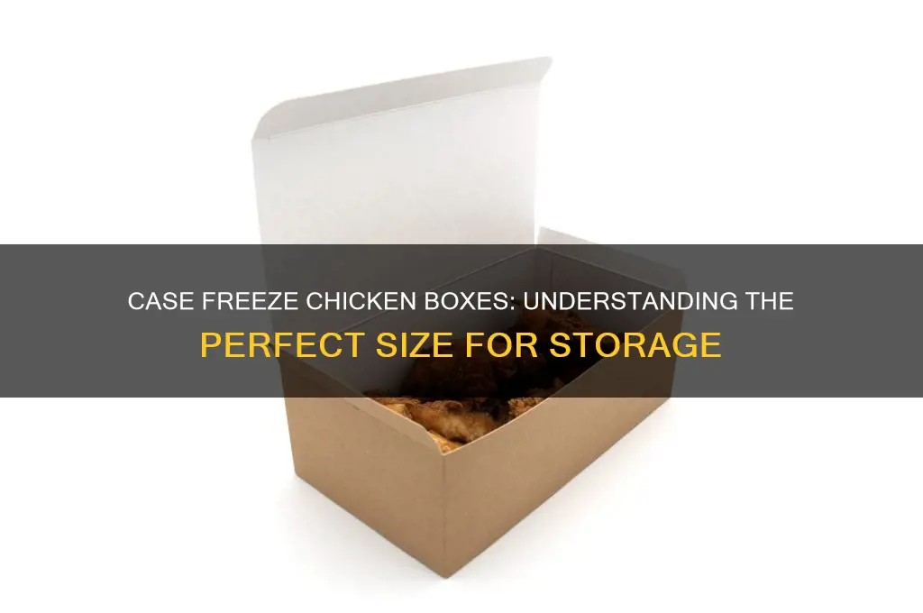 what size is case freeze chicken boxes