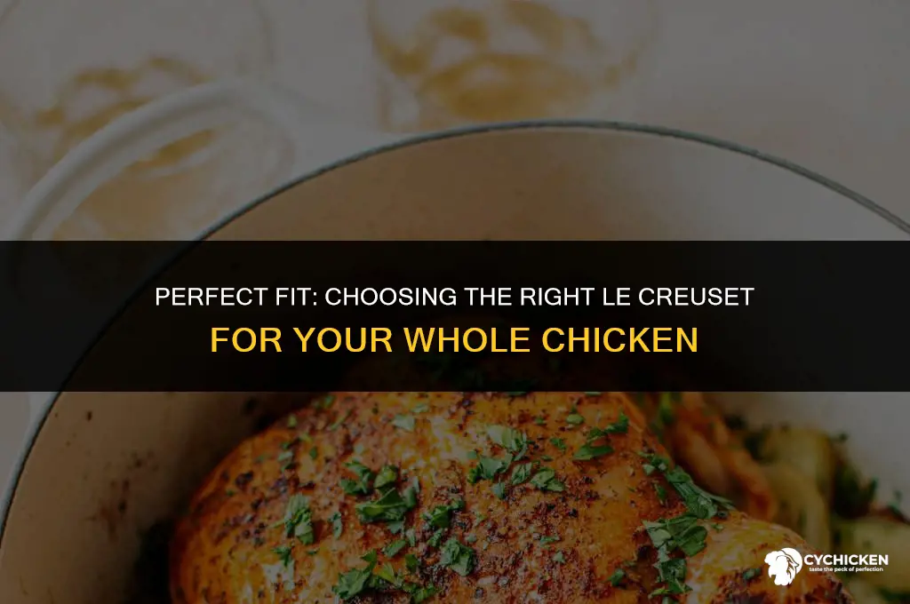what size le creuset for whole chicken