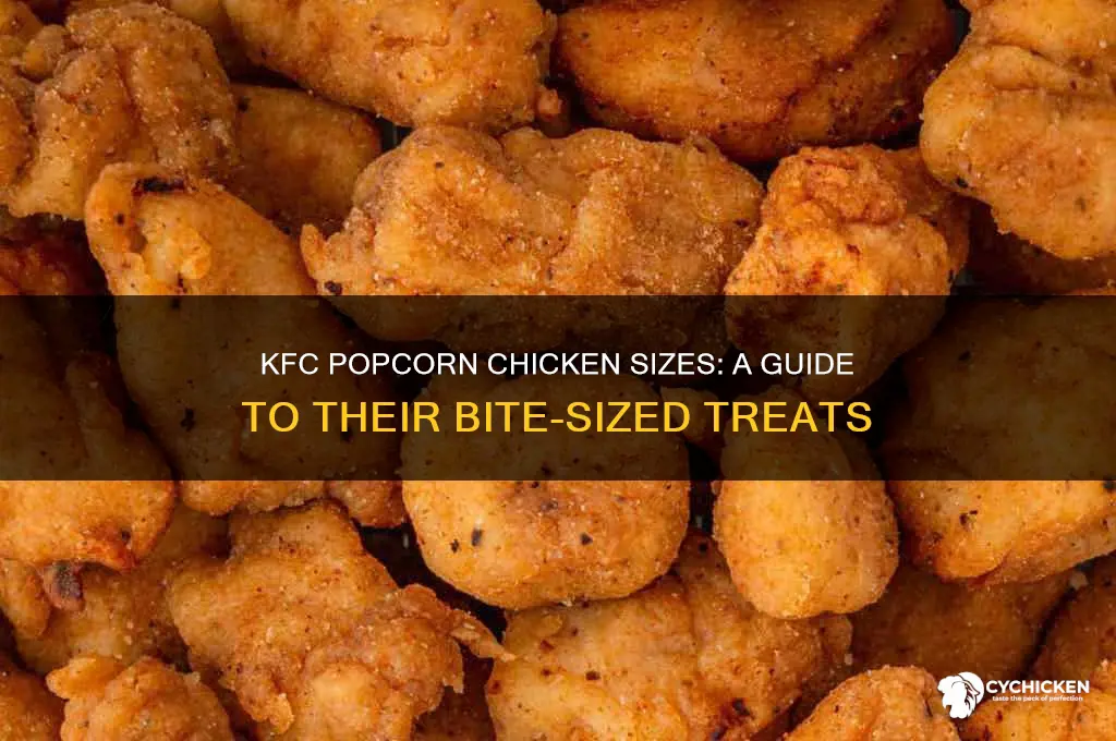what size popcorn chicken does kfc sell