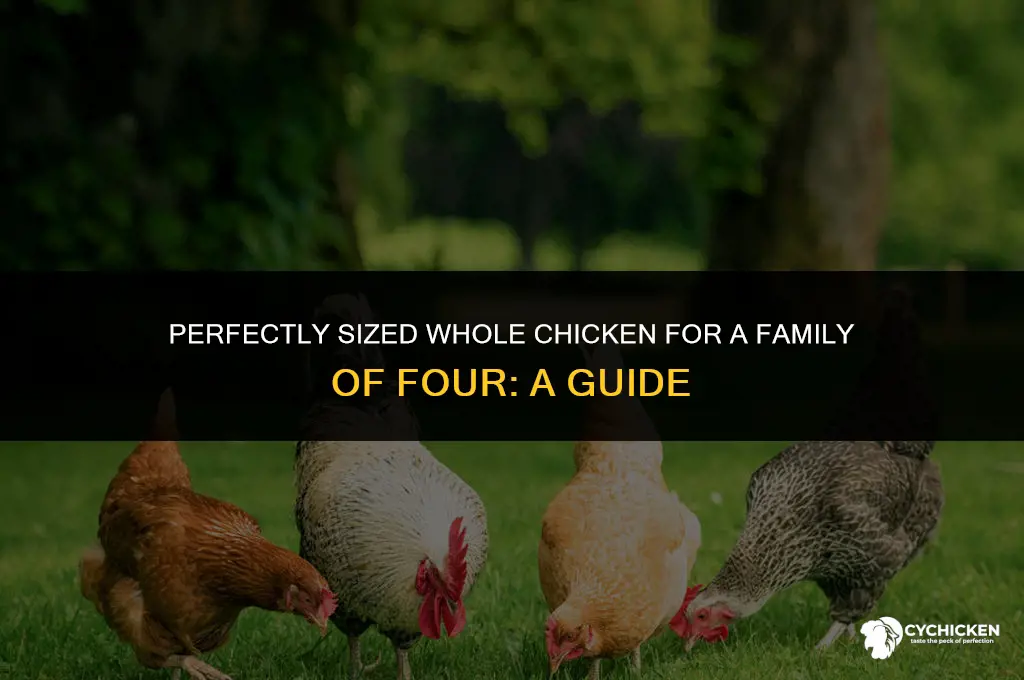 what size whole chicken for 4 adults