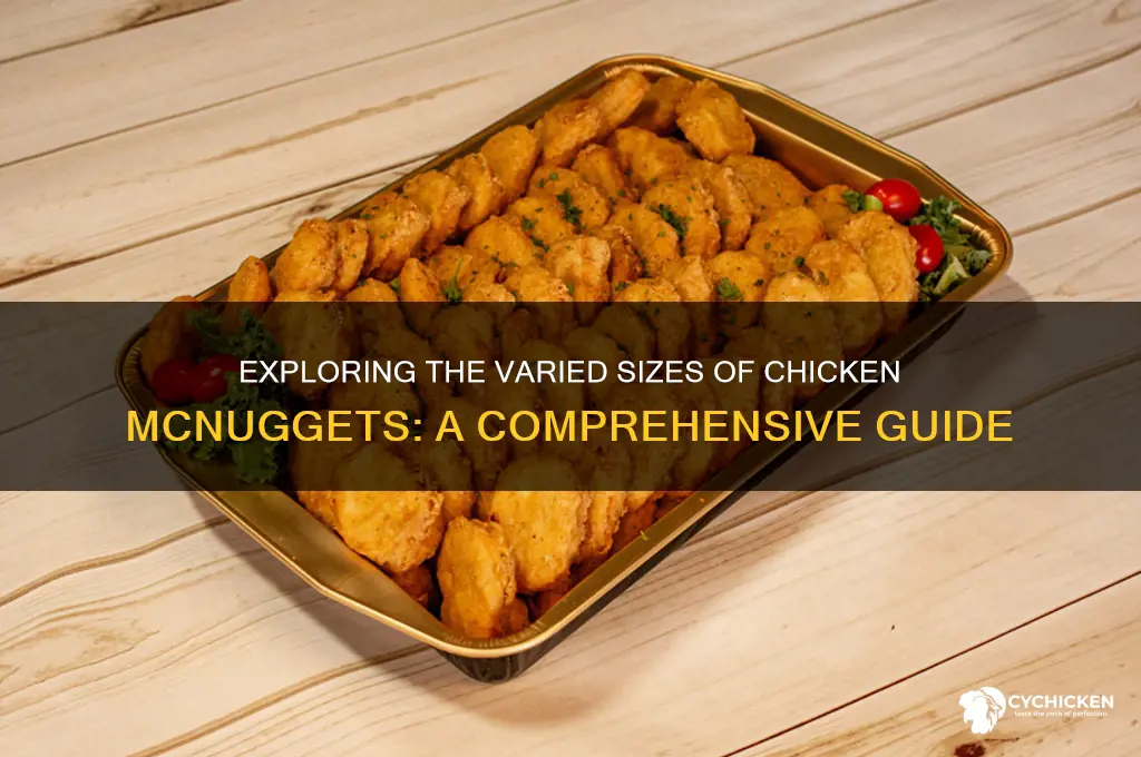 what sizes do chicken mcnuggets come in