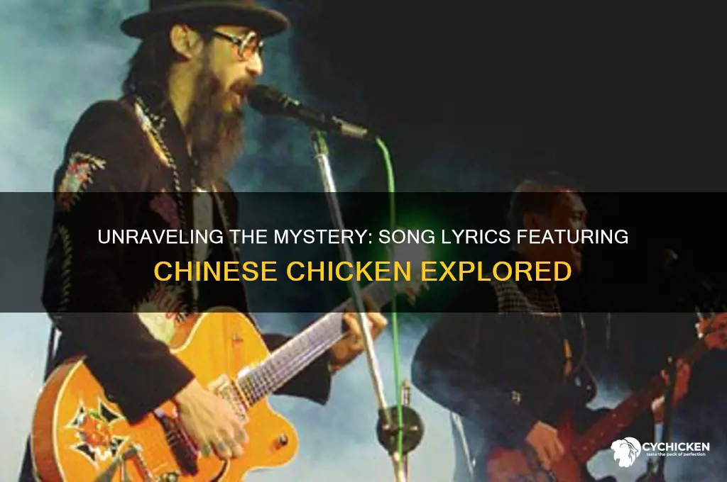 what song had the words chinese chicken
