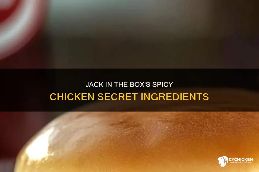 what spice are on jack in the box spicy chicken