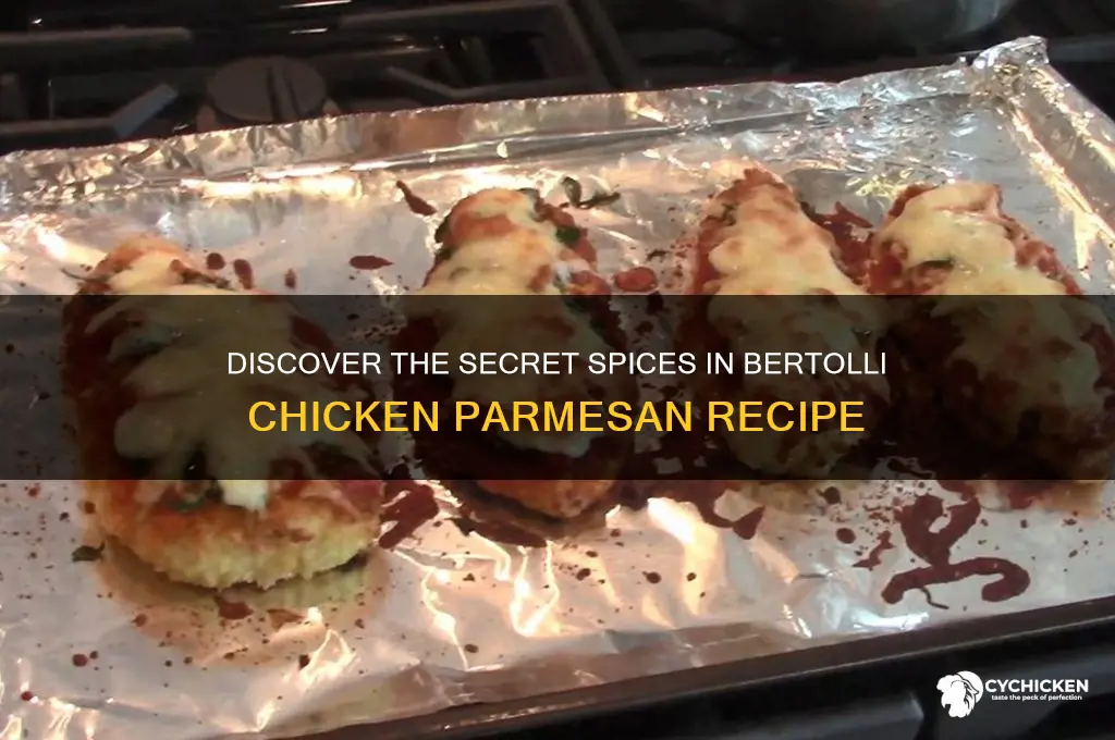 what spices are in bertolli chicken parmesan