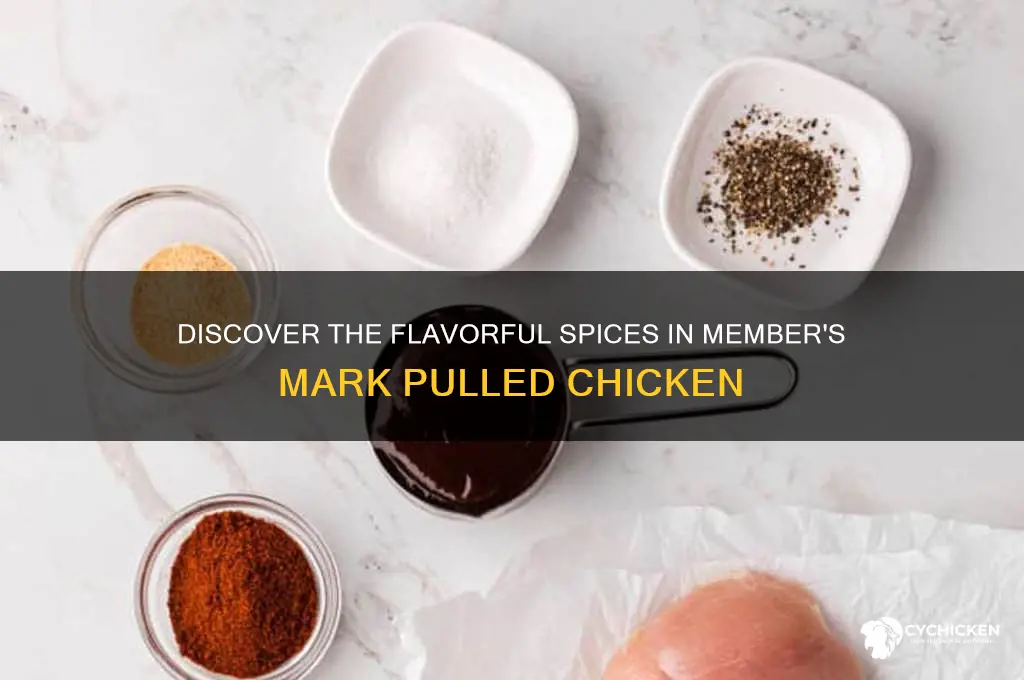 what spices are in members mark pulled chicken
