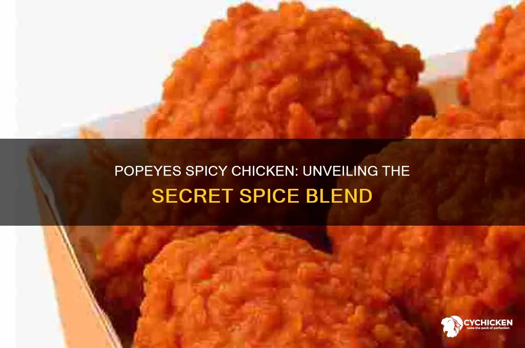 what spices are in popeyes spicy chicken