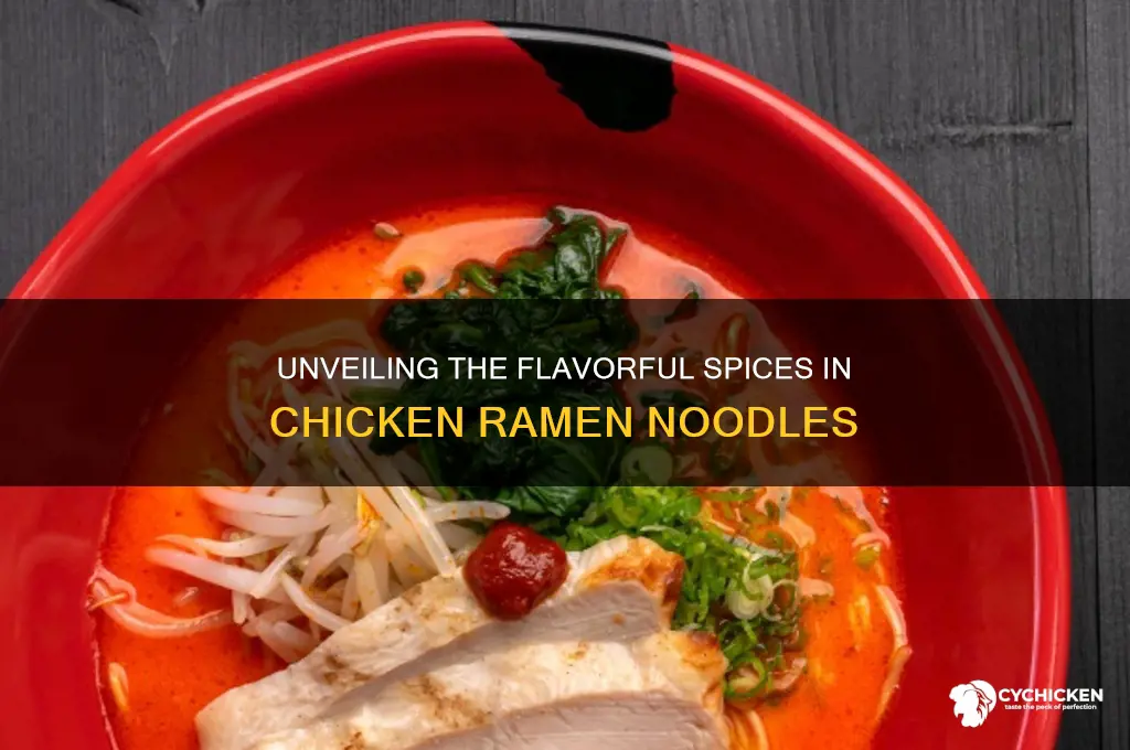 what spices are in the ramen noodles chicken