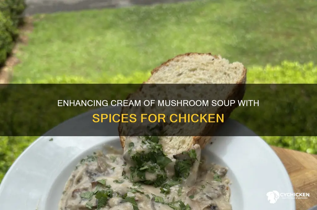 what spices to add to cream of mushroom soupon chicken