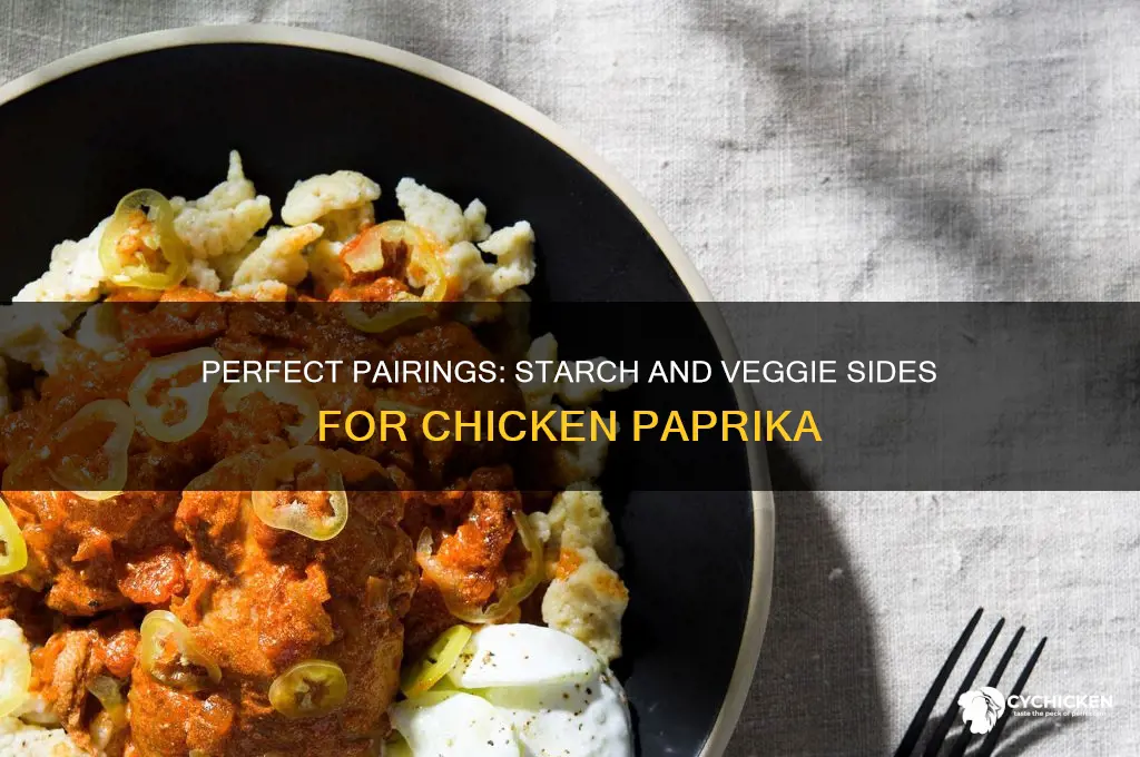 what starch and veggie for chicken paprika