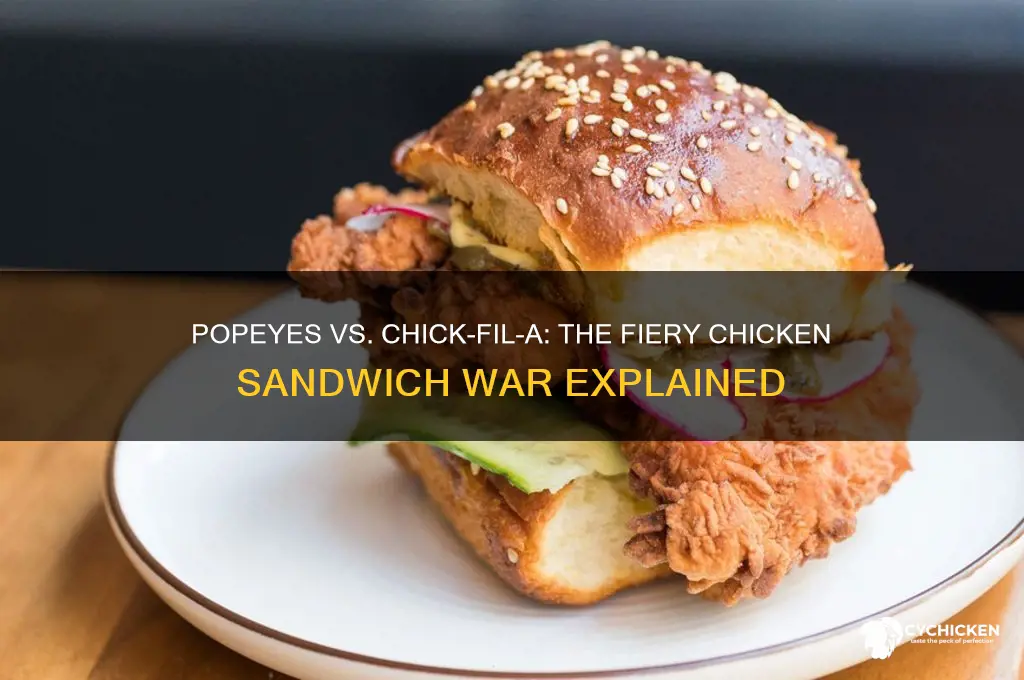 what started the popeyes chicken sandwich vs chick fil a