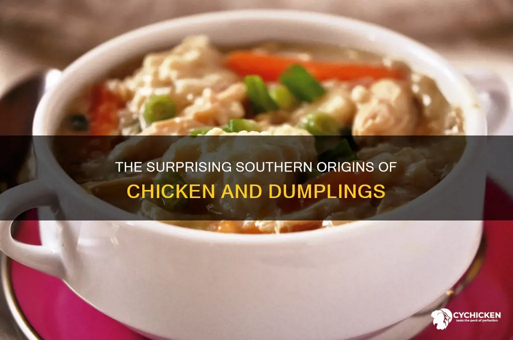what state do chicken and dumplings come from