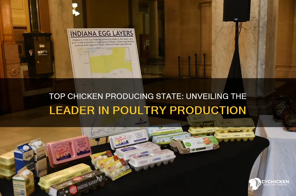 what state has the highest chicken production