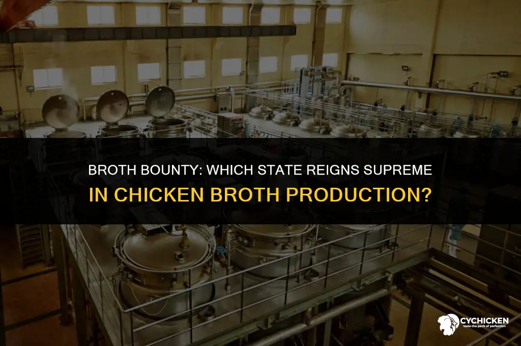 what state produces the most chicken broth