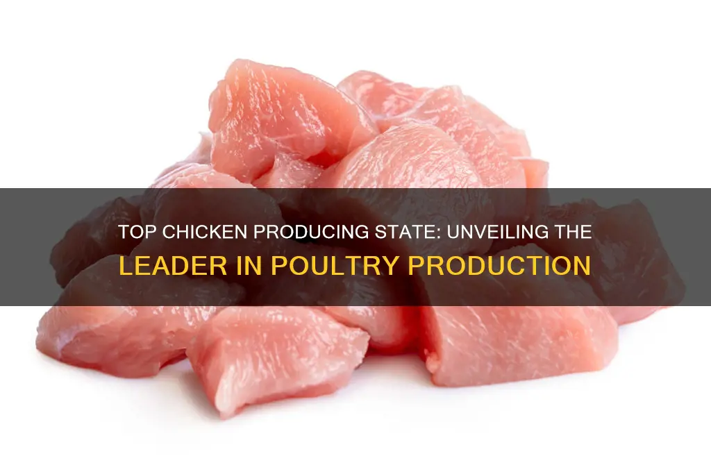 what state produces the most chicken meat