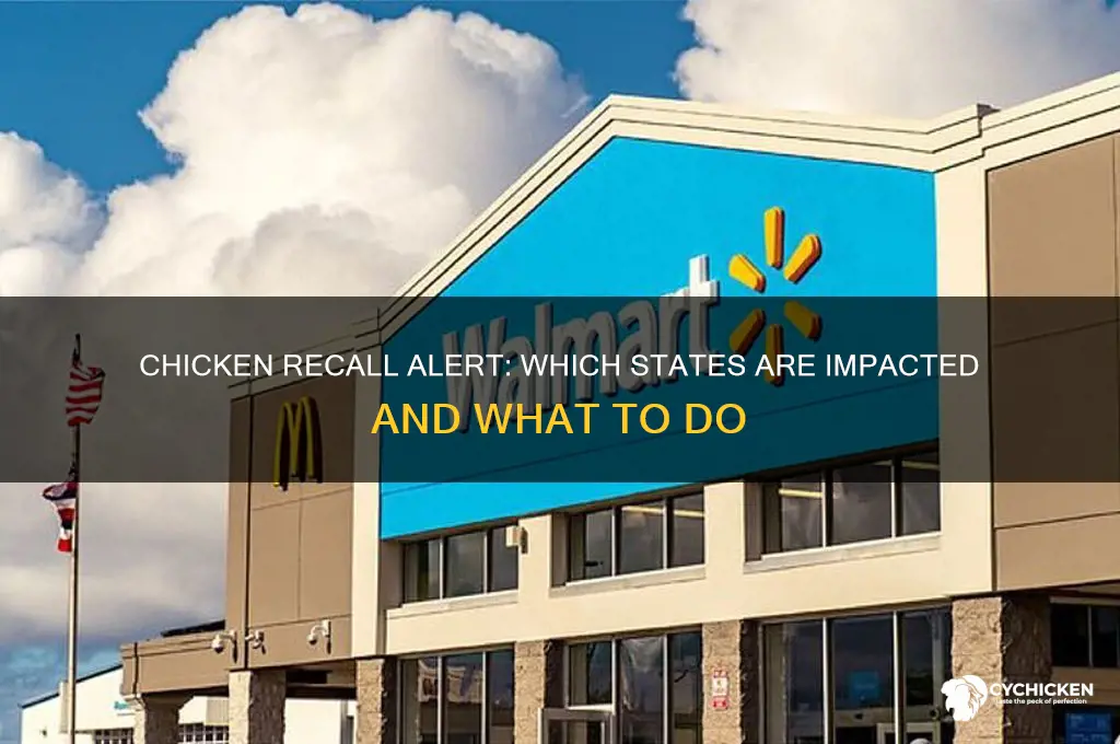 what states are affected by the chicken recall